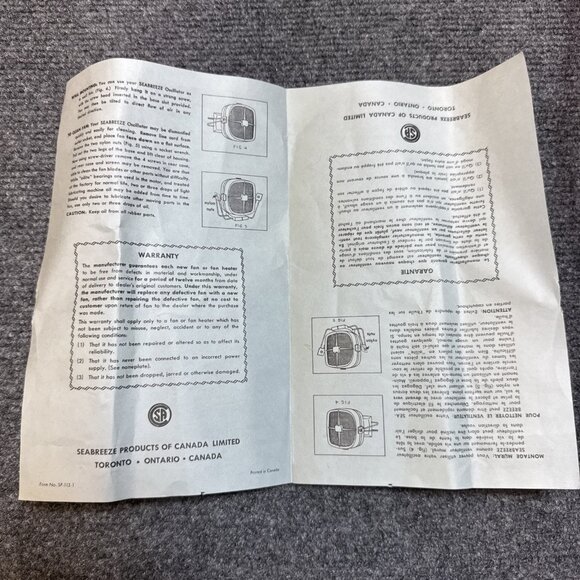 Vintage SEABREEZE Child Proof Fan - Picture 11 of 14